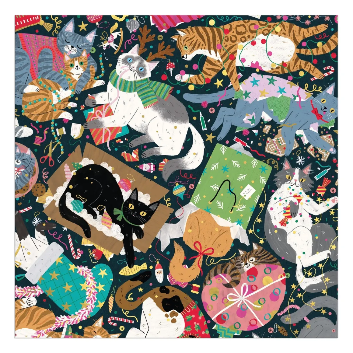 Catmas Chaos 500 Piece Foil Puzzle