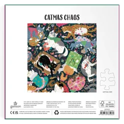 Catmas Chaos 500 Piece Foil Puzzle