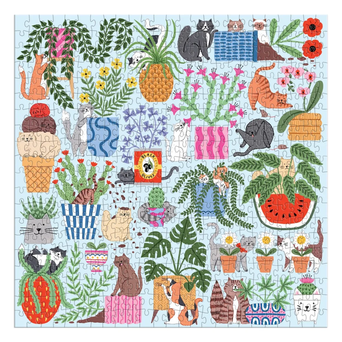 Cats in the Houseplants 500 Piece Puzzle