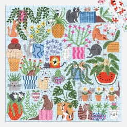 Cats in the Houseplants 500 Piece Puzzle