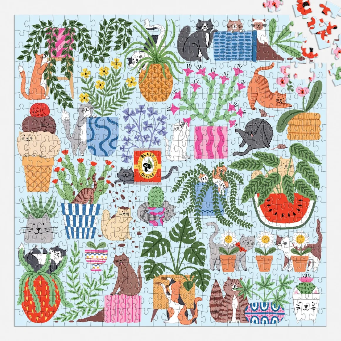Cats in the Houseplants 500 Piece Puzzle