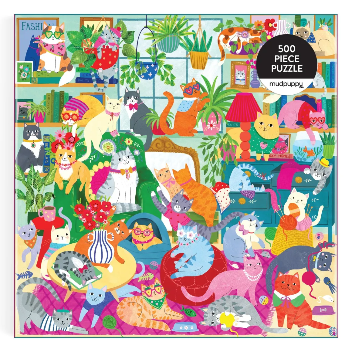 Caturday Afternoon 500 Piece Family Puzzle