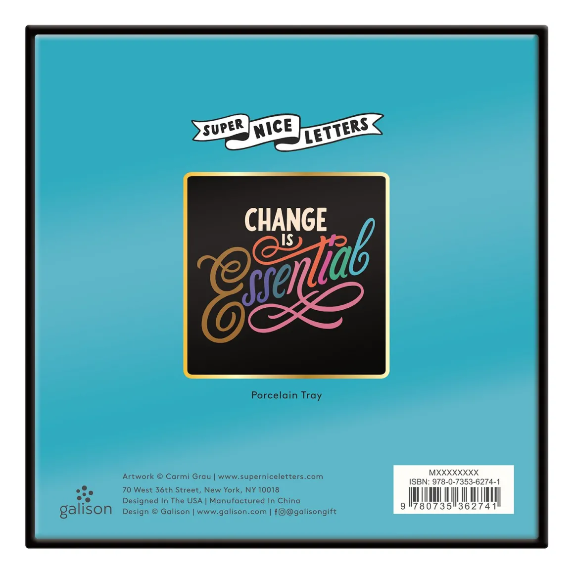 Change Is Essential Porcelain Tray