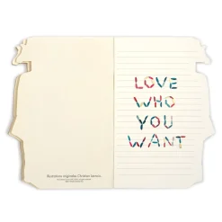 Christian Lacroix Heritage Collection Love Who You Want Die-Cut Notebook