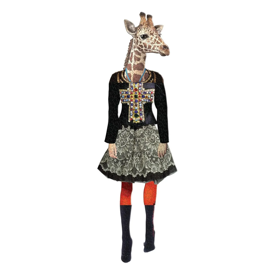 Christian Lacroix Heritage Collection Love Who You Want Set of Two Shaped Jigsaw Puzzles