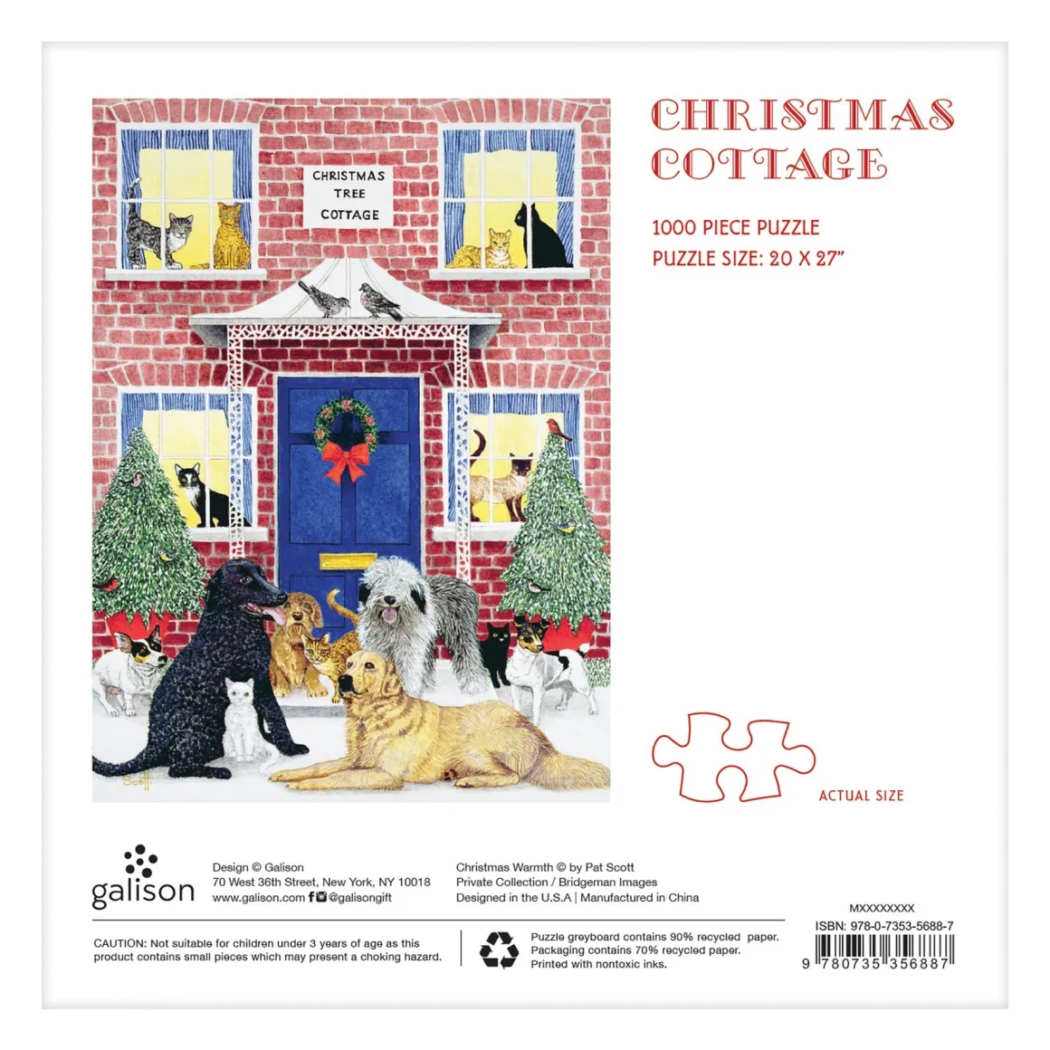 Christmas Cottage 1000 Piece Jigsaw Puzzle