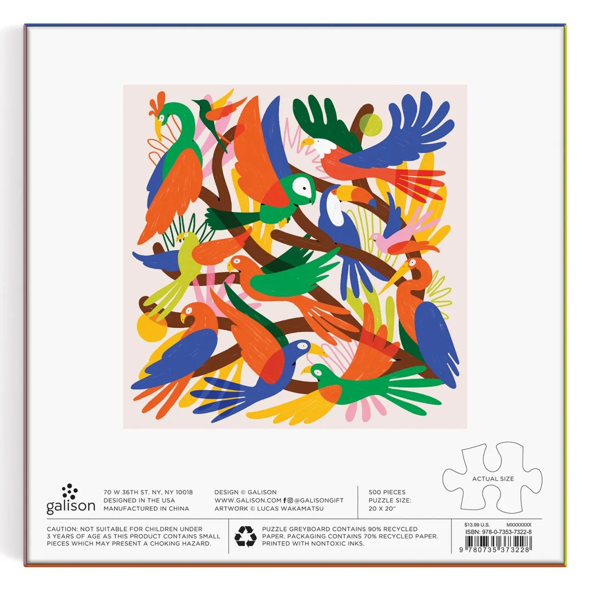 Chromatic Birds 500 Piece Puzzle