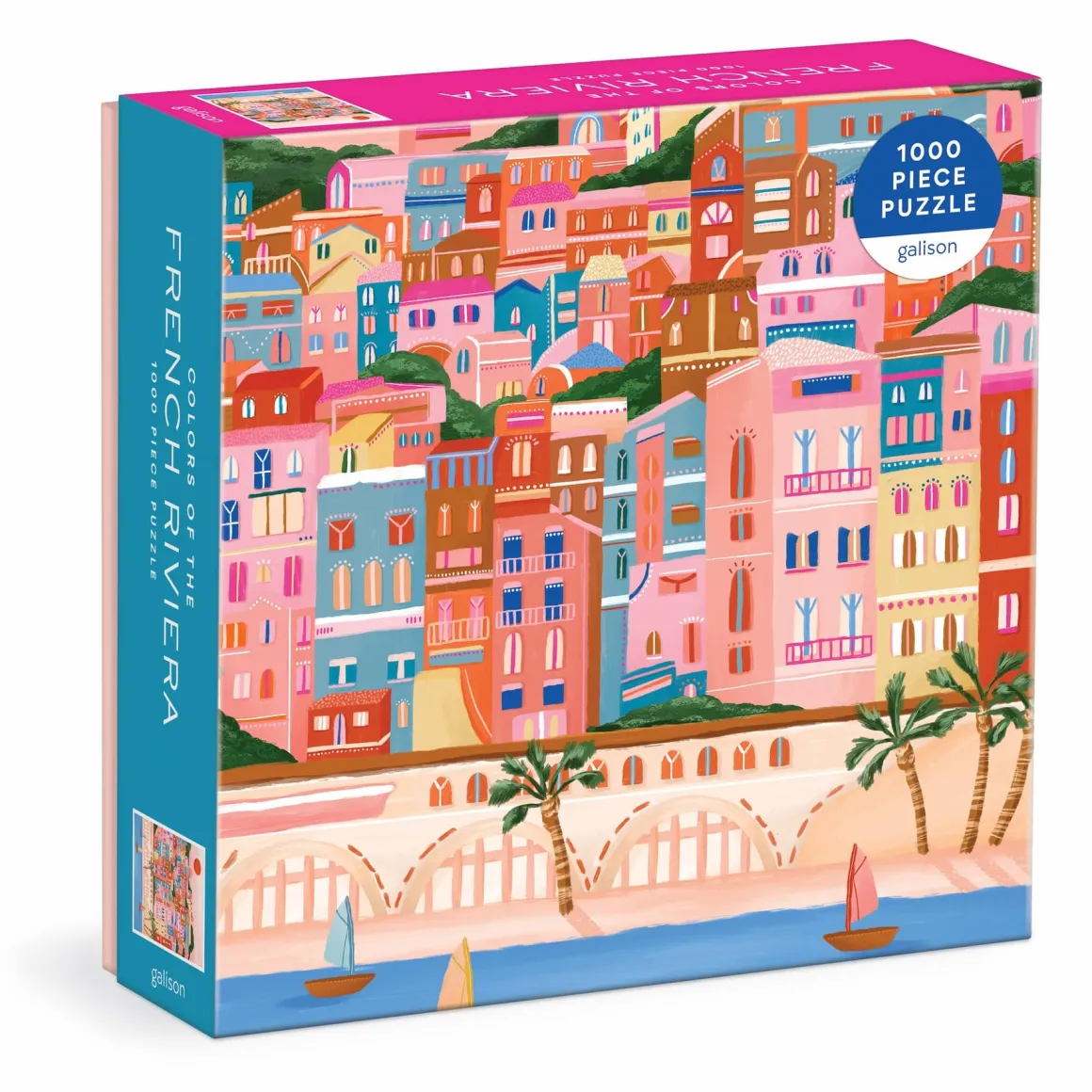 Colors Of The French Riviera 1000 Piece Puzzle in Square Box