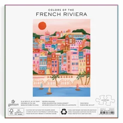 Colors Of The French Riviera 1000 Piece Puzzle in Square Box