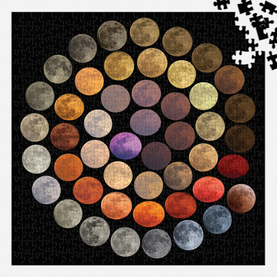 Colors of the Moon 500 Piece Puzzle
