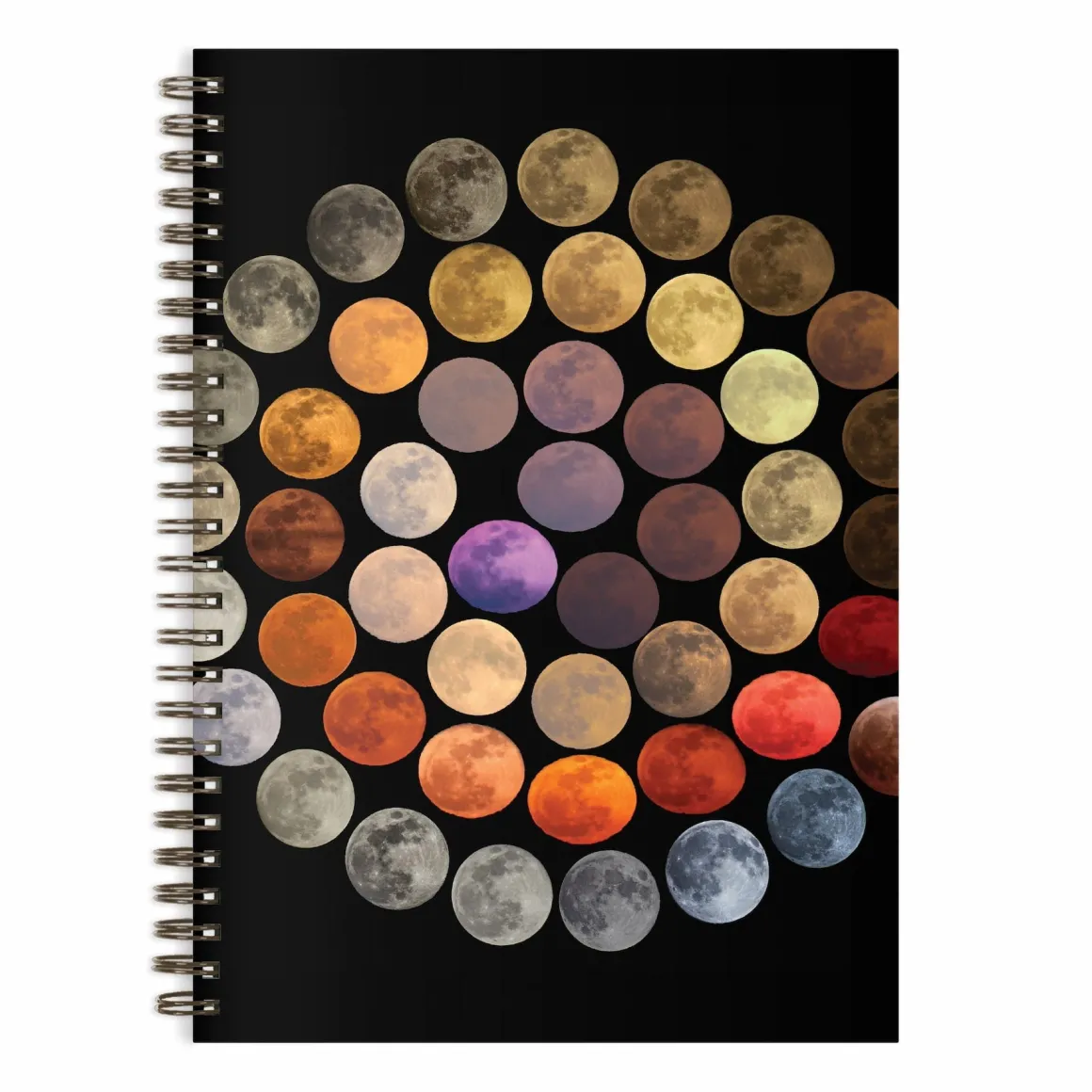 Colors of the Moon Wire-O Journal