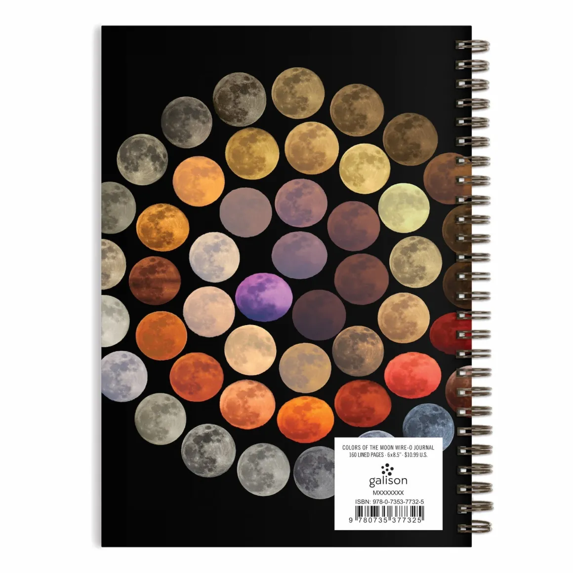 Colors of the Moon Wire-O Journal