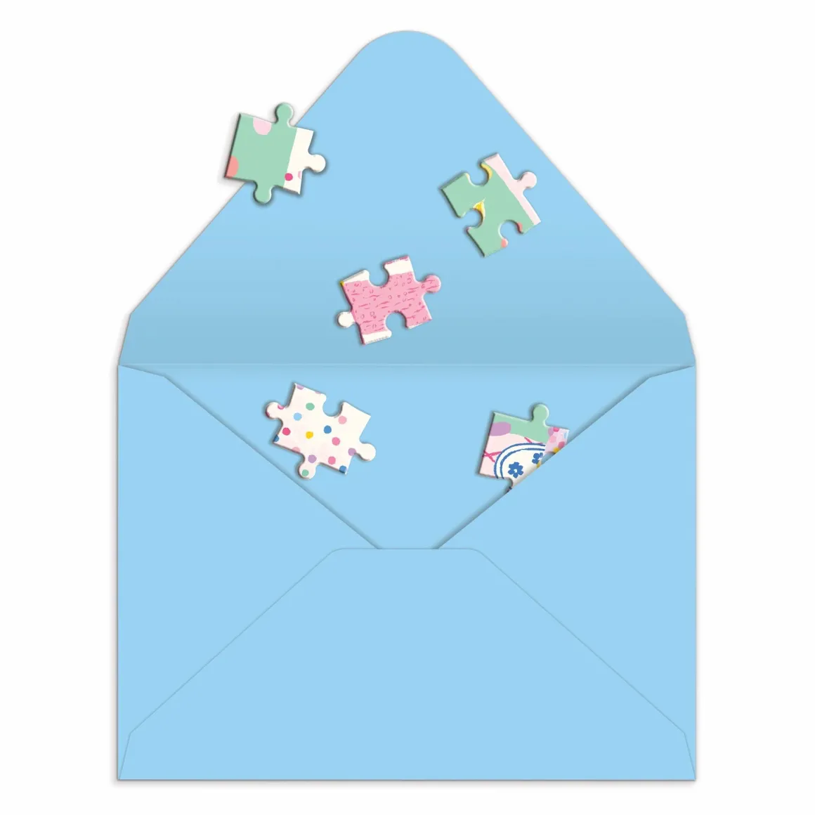 Confetti Birthday Cake Greeting Card Puzzle