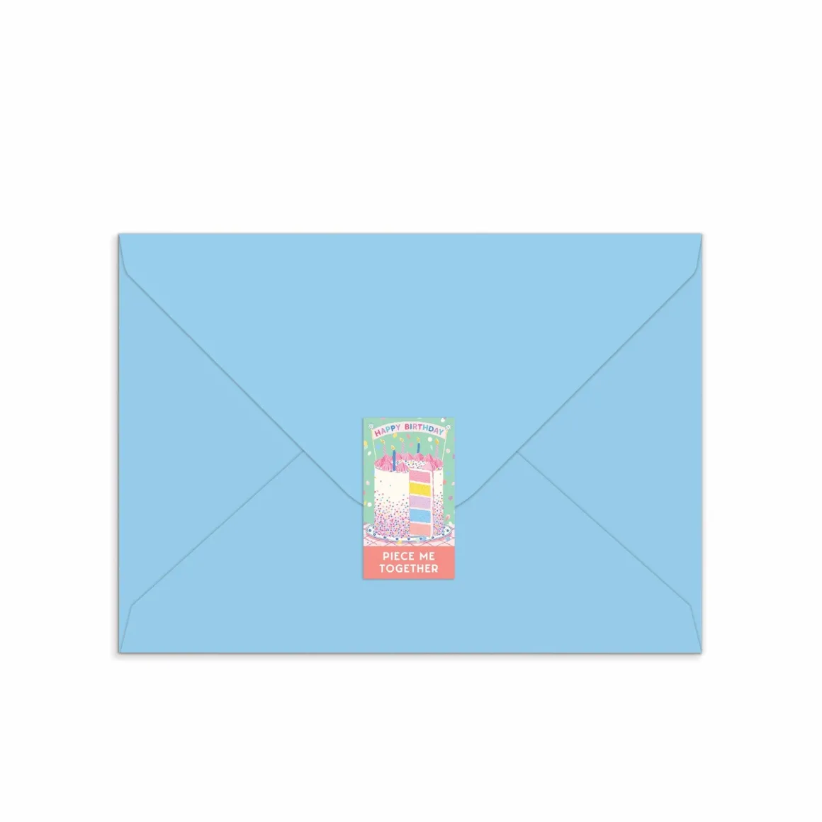 Confetti Birthday Cake Greeting Card Puzzle