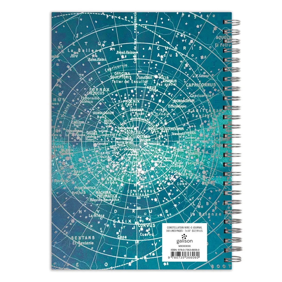 Constellation Grid 7 x 10" Wire-O Journal