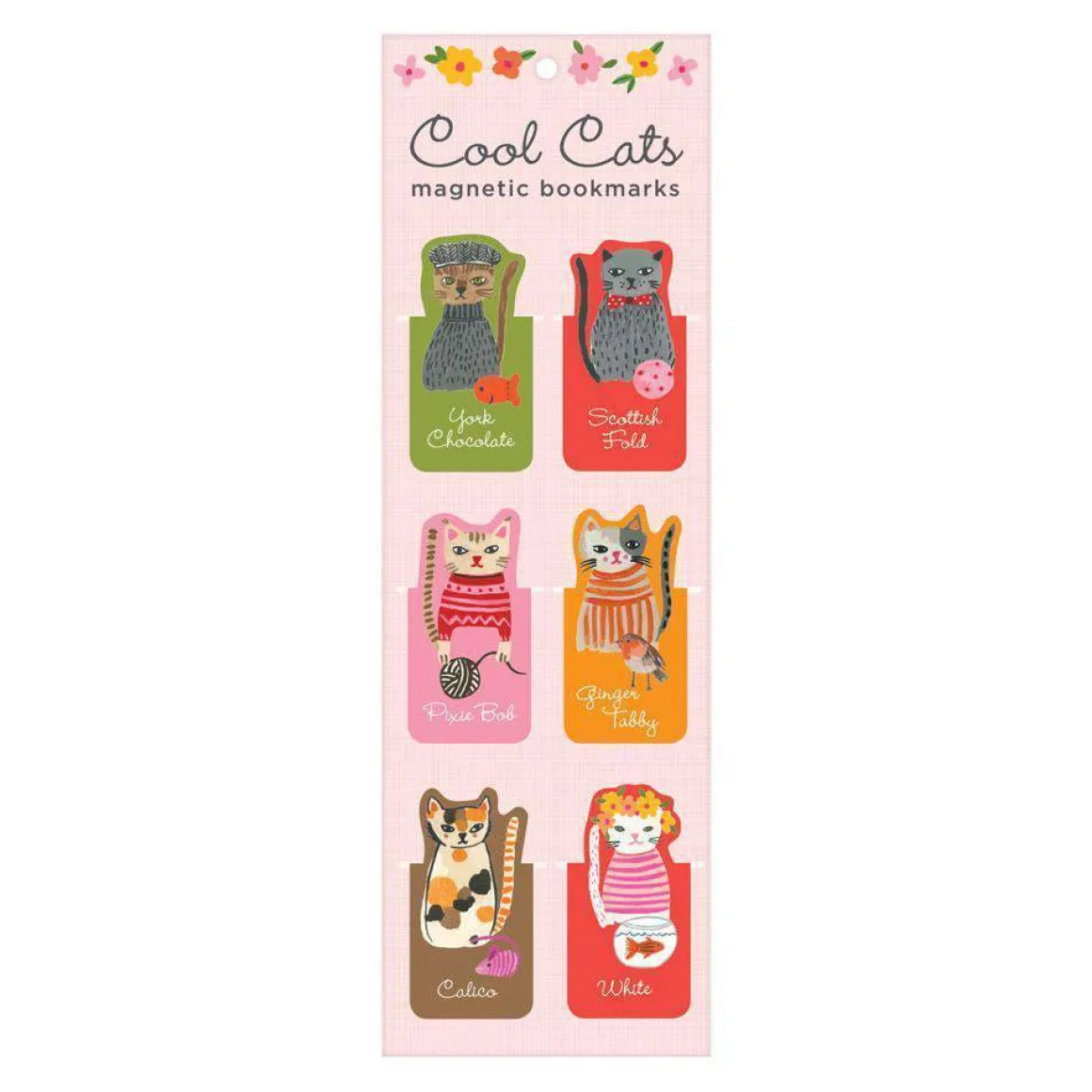 Cool Cats Magnetic Bookmarks