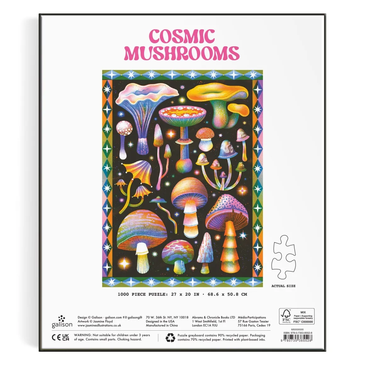 Cosmic Mushrooms 1000 Piece Puzzle