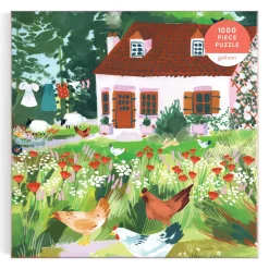 Cottage Wildflowers 1000 Piece Puzzle in a Square Box