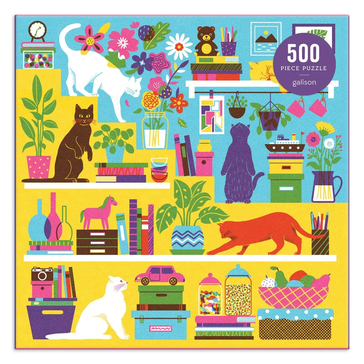Curious Cats 500 Piece Jigsaw Puzzle