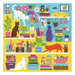 Curious Cats 500 Piece Jigsaw Puzzle