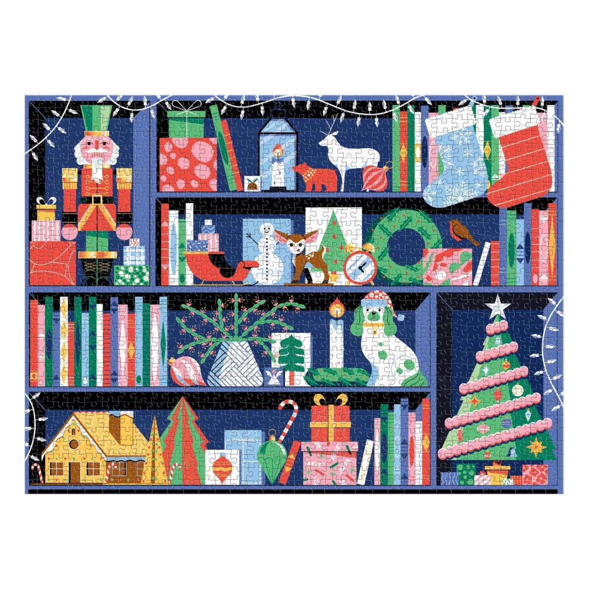 Deck the Shelves 1000 Piece Puzzle in a Square Box