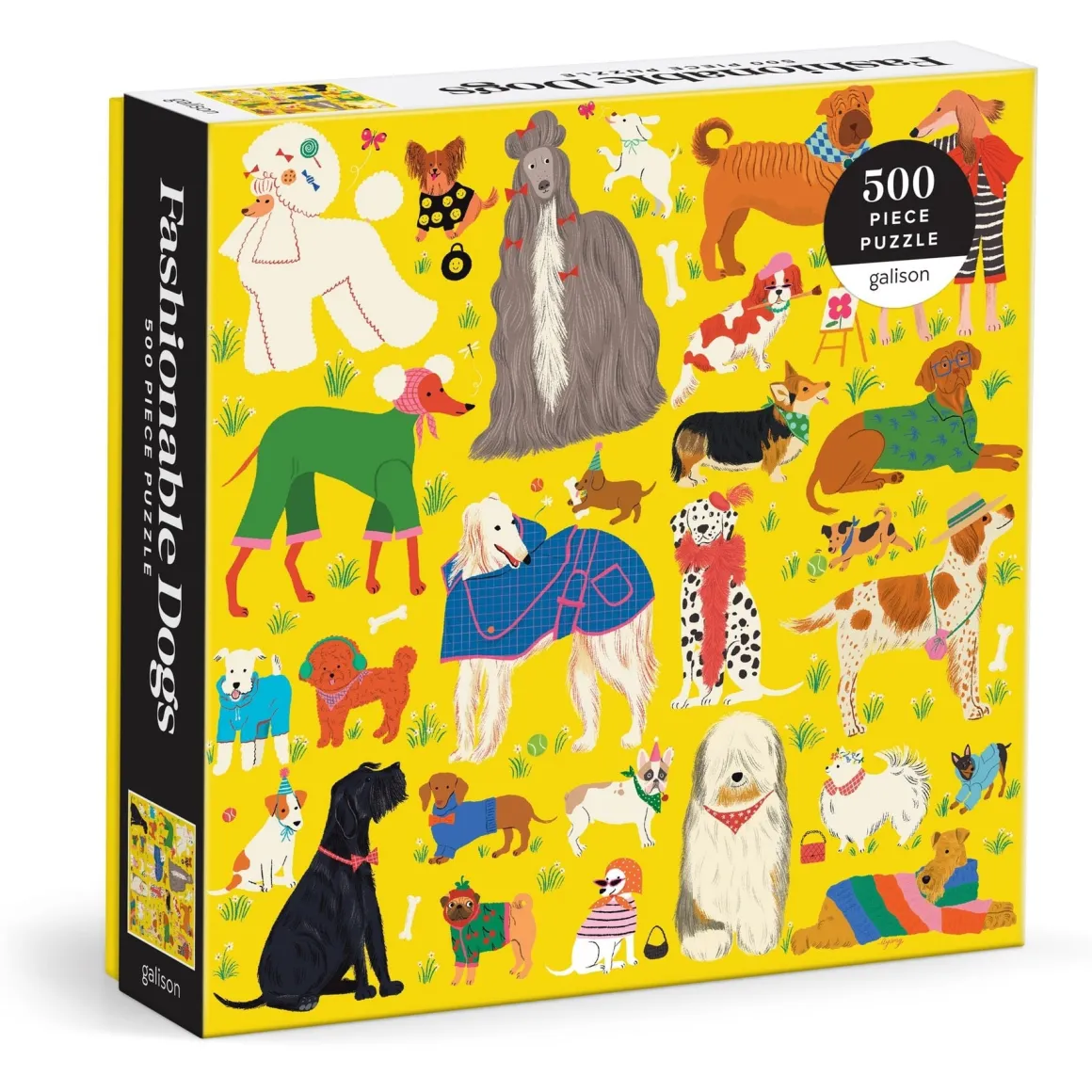 Fashionable Dogs 500 Piece Puzzle