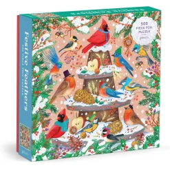 Festive Feathers 500 Piece Foil Puzzle