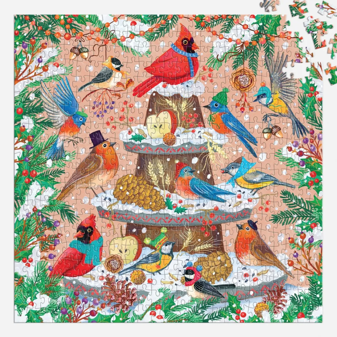 Festive Feathers 500 Piece Foil Puzzle