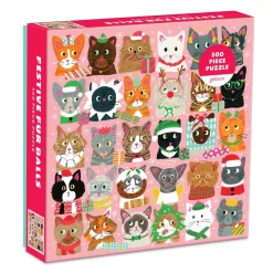 Festive Furballs 500 Piece Jigsaw Puzzle