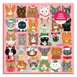 Festive Furballs 500 Piece Jigsaw Puzzle