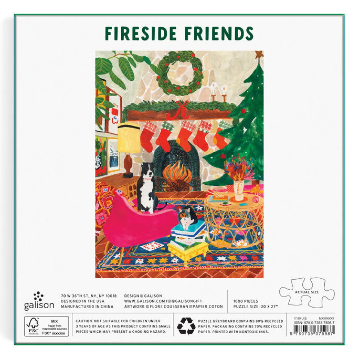Fireside Friends 1000 Piece Puzzle