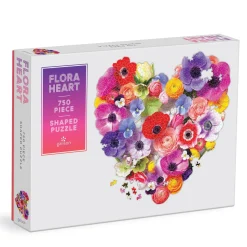 Flora Heart 750 Piece Shaped Puzzle