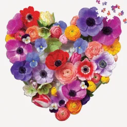 Flora Heart 750 Piece Shaped Puzzle