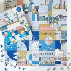 Frank Lloyd Wright City By The Sea 1000 Piece Foil Puzzle