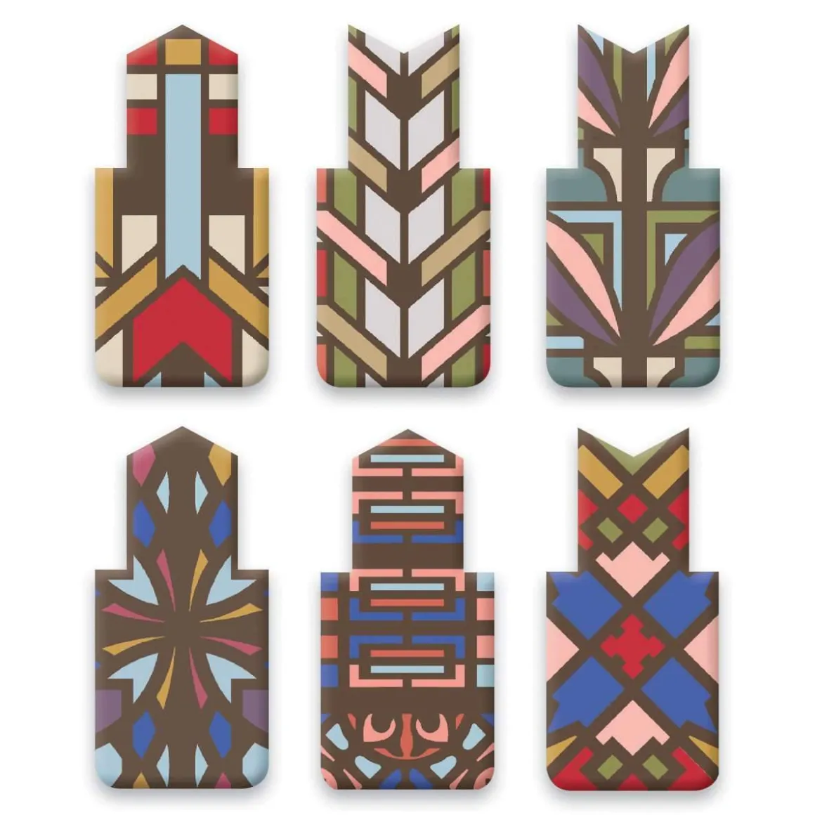 Frank Lloyd Wright Designs Magnetic Bookmark Set