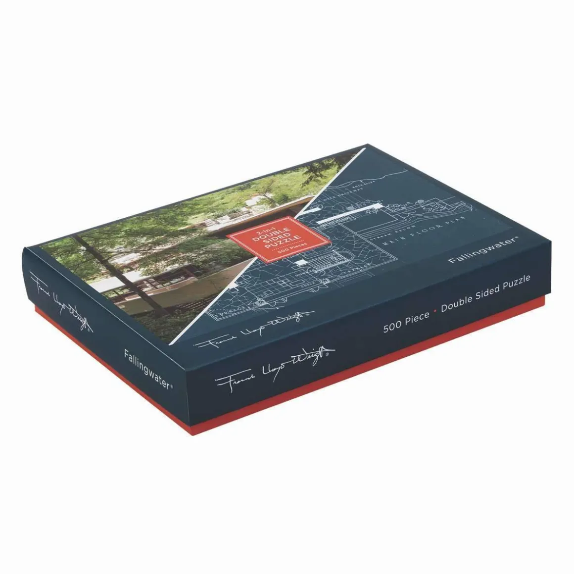 Frank Lloyd Wright Fallingwater Double-Sided 500 Piece Jigsaw Puzzle