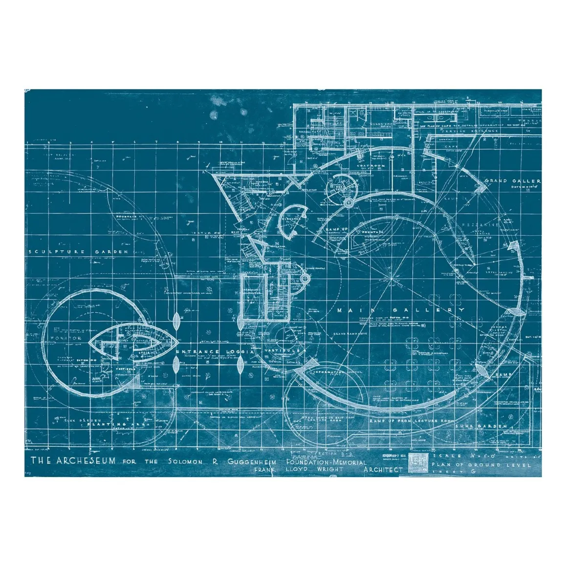 Frank Lloyd Wright Guggenheim Double-Sided 500 Piece Jigsaw Puzzle