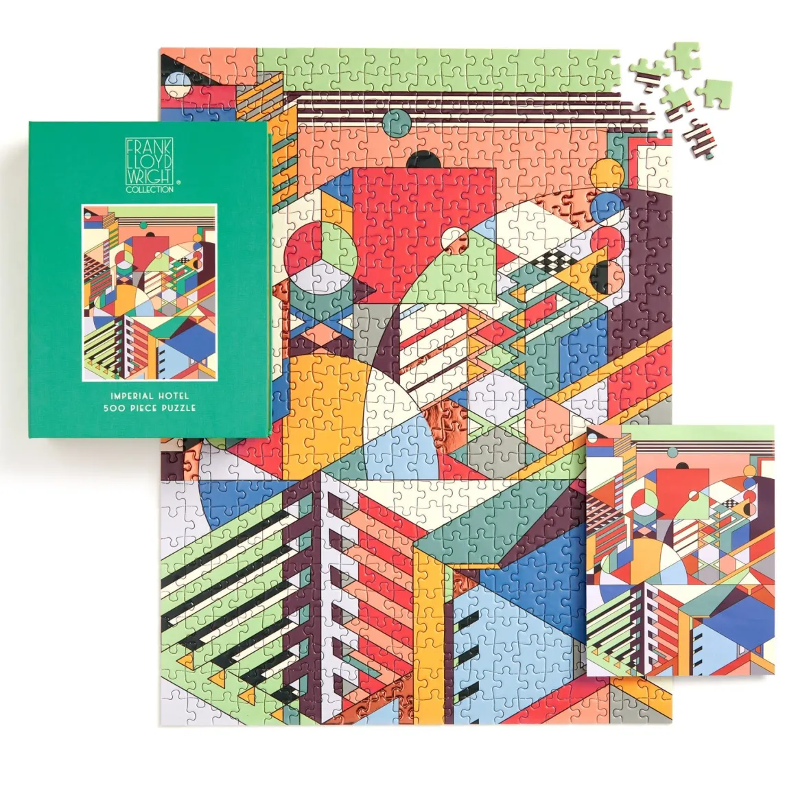 Frank Lloyd Wright Imperial Hotel 500 Piece Book Puzzle