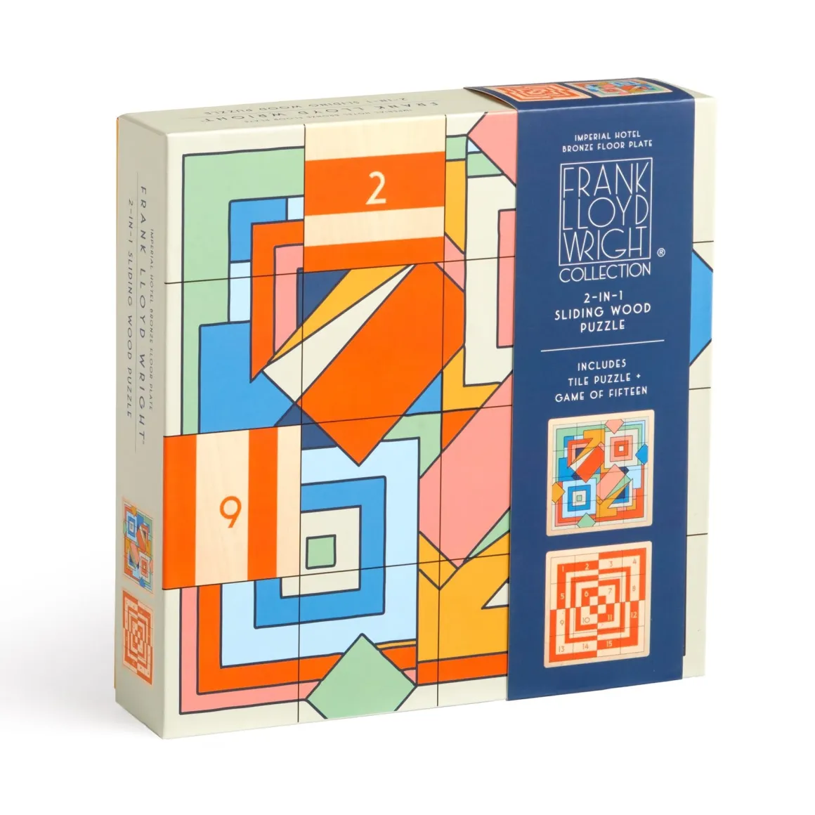 Frank Lloyd Wright Imperial Hotel 2-in-1 Sliding Wood Puzzle