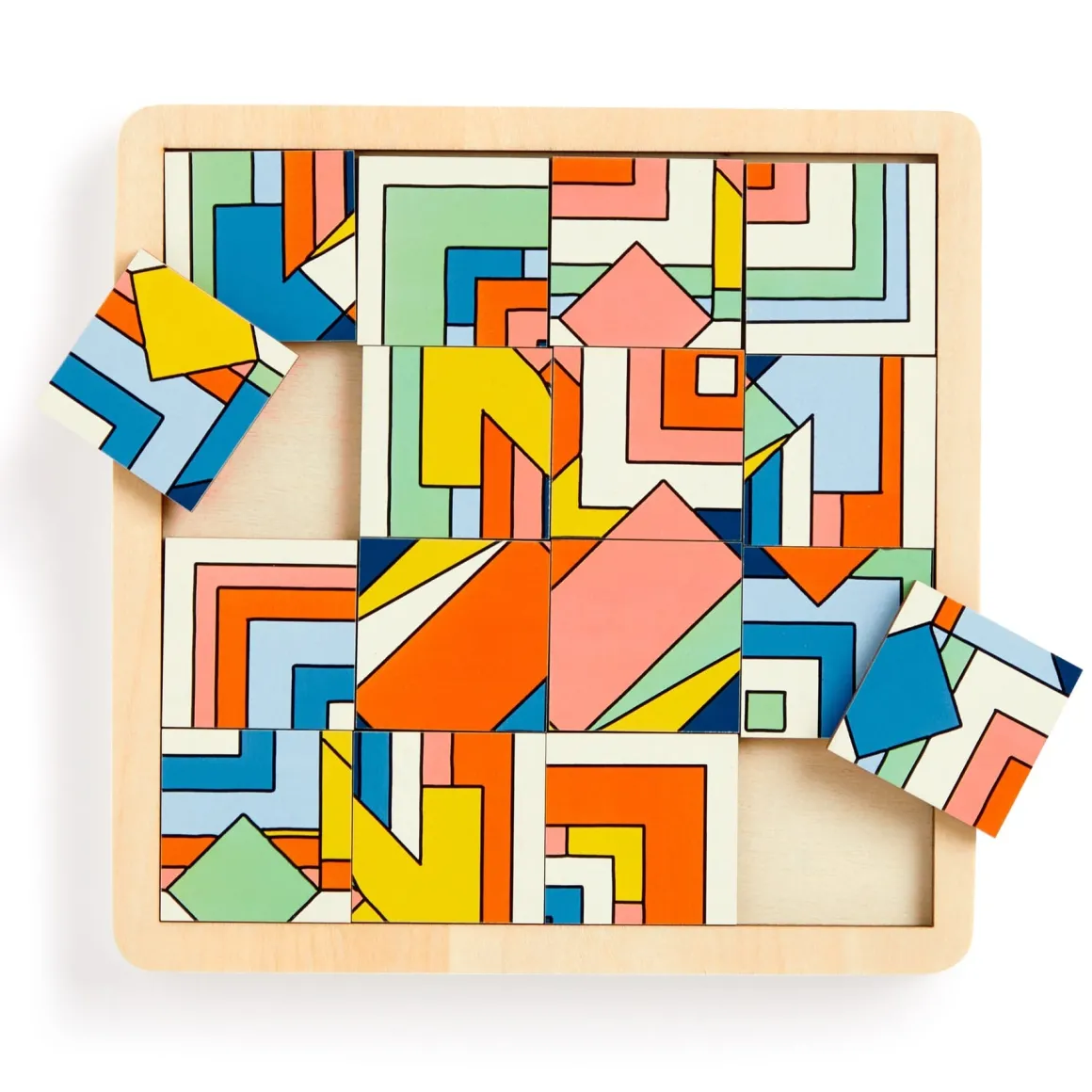 Frank Lloyd Wright Imperial Hotel 2-in-1 Sliding Wood Puzzle