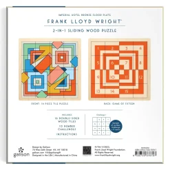 Frank Lloyd Wright Imperial Hotel 2-in-1 Sliding Wood Puzzle