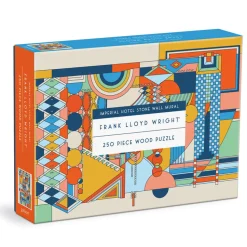 Frank Lloyd Wright Imperial Hotel Stone Wall Mural 250 Piece Wood Puzzle
