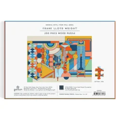 Frank Lloyd Wright Imperial Hotel Stone Wall Mural 250 Piece Wood Puzzle