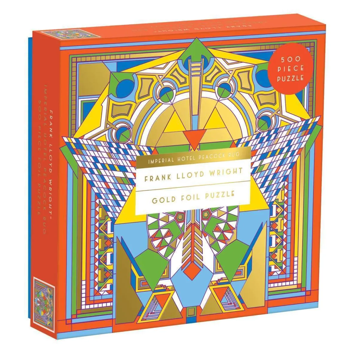 Frank Lloyd Wright Imperial Hotel Peacock Rug 500 Piece Foil Jigsaw Puzzle