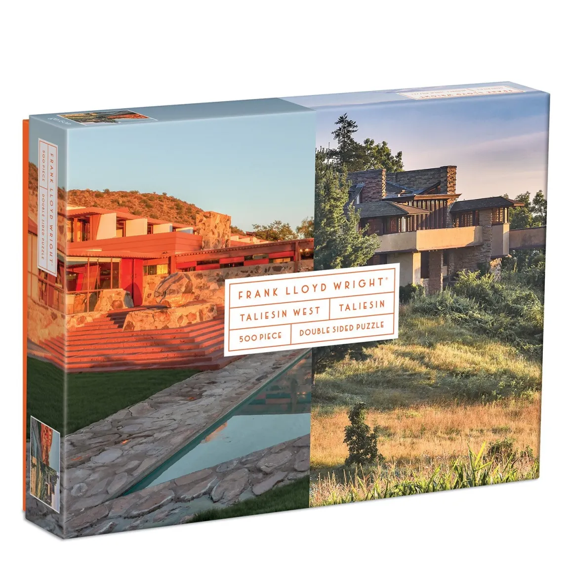 Frank Lloyd Wright Taliesin and Taliesin West Double-Sided 500 Piece Jigsaw Puzzle