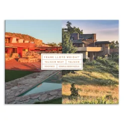 Frank Lloyd Wright Taliesin and Taliesin West Double-Sided 500 Piece Jigsaw Puzzle