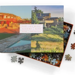 Frank Lloyd Wright Taliesin and Taliesin West Double-Sided 500 Piece Jigsaw Puzzle