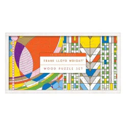 Frank Lloyd Wright Wooden Jigsaw Puzzle Set