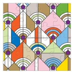 Frank Lloyd Wright Wooden Jigsaw Puzzle Set