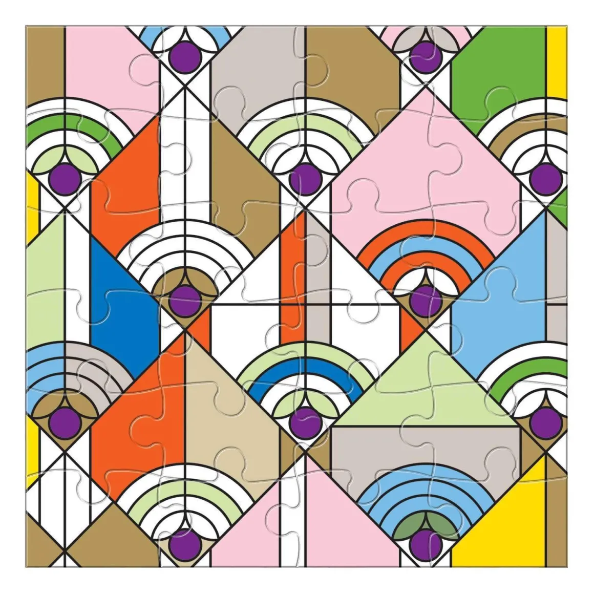 Frank Lloyd Wright Wooden Jigsaw Puzzle Set